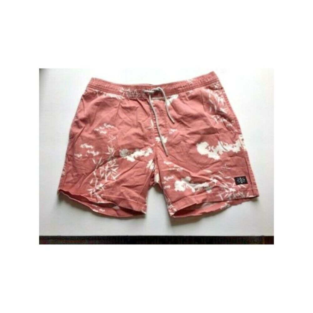 ZGY DENIM Mens Coral Drawstring, Printed Classic Fit Shorts M